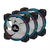 Ventilador Yeyian Typhoon LII Master ARGB LED, 120mm, 1300RPM, Negro - 3 Piezas, incluye HUB/Control/2 Tiras Led