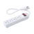 Multicontacto Con Cable 30 Cm. 4 Tomas 127 Vca Linea Tierra Neutro 15 A Max.