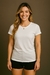Remera Deportiva Poliester Blanca Mujer - comprar online