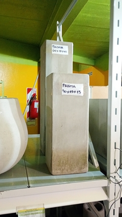 MACETA PRISMA ( CUBO ALTO ) FIBROCEMENTO - El Viverito