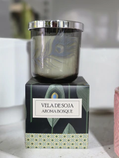 Vela de soja aroma bosque
