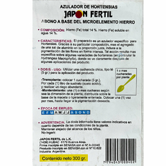 JAPON FERTIL FERTILIZANTE P/HORTENSIAS *300 GRS