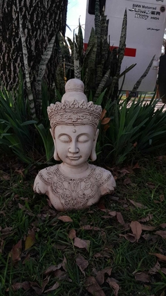 CABEZA DE BUDA PRINCIPE 42X20X30 RESINA - comprar online