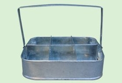 Canasta para 6 aromaticas de Zinc La Zinguería