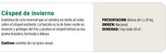 SEMILLAS CESPED DE INVIERNO ( RYE GRASS ANUAL ) GREENLAND - comprar online