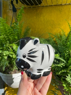 MACETA ANIMAL "ZEBRA" CERAMICA en internet