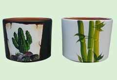 CILINDRO DECORADO Nº 12 BARRO RAQUEL - tienda online