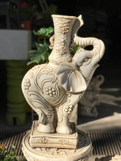 ELEFANTE FLORERO RESINA 62CM