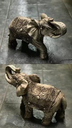 ELEFANTE TUNICA De Resina 33x20x50 - comprar online