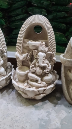 FUENTE MEDIANA GANESHA AURA 40X27X27 DE RESINA