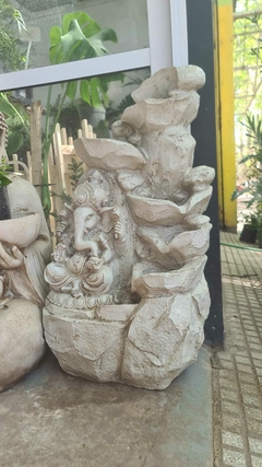 FUENTE GANESHA GIGANTE 76x40x32 DE RESINA