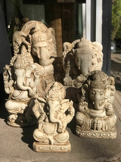 GANESHA redonda 37x18x21 DE RESINA - comprar online