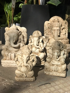 GANESHA DE LA ABUNDANCIA 28x16x23 DE RESINA - comprar online