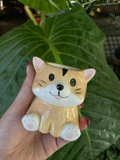 MACETA ANIMAL "GATO" CERAMICA - comprar online