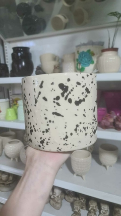 MACETA CILINDRO TUBO MEDIANO 17X17 CERAMICA en internet