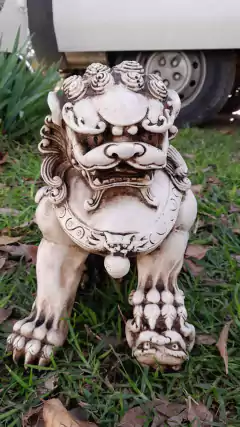 PERRITO FU HEMBRA / PERRITO FU MACHO RESINA 30X34X25 - comprar online