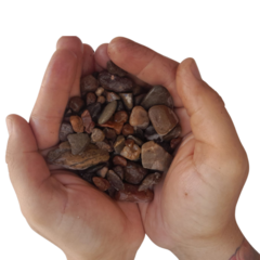 Imagen de PIEDRA CANTO RODADO DE RIO MENDOZA 6 a 24 mm X 25 KG