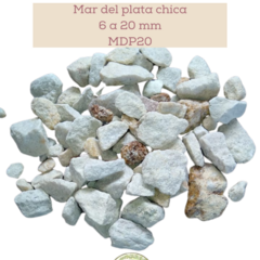 Piedra mar del plata bolsa por 25 kg - comprar online