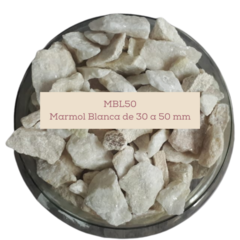 Piedra marmol blanca bolsa 25 kg - tienda online
