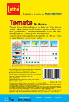 SEMILLAS HUERTA LETHO - tienda online