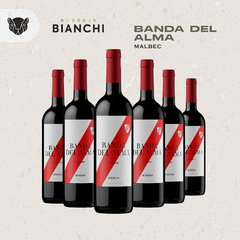 BANDA DEL ALMA MALBEC BODEGAS BIANCHI - CAJA X 6 BOTELLAS DE 750 CC - comprar online