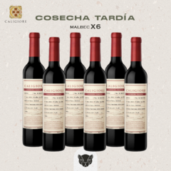 CALIGIORE COSECHA TARDÍA MALBEC - CAJA X 6 BOTELLAS DE 500 CC - comprar online