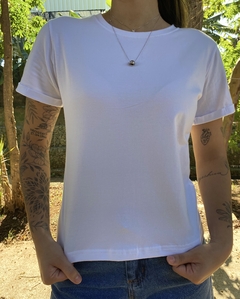 Camiseta Básica de Algodão Egípcio - Branca - comprar online