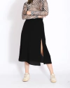 Saia Midi Preta Lisa - comprar online