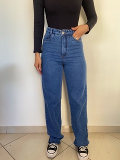 Calça Wide Leg Escura - Livia - Striped Rocket