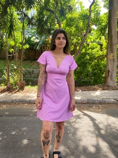 Vestido Antonella Floral Rosa