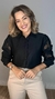 Camisa Manga Longa Bordado Folhas - loja online