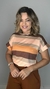 Blusa Malha Dobrada Listra Color - comprar online
