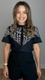 Camisa Bordada Gola Babado - comprar online