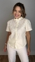 Camisa Bordada Gola Babado