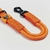 GUIA CURTA 60cm LARANJA PARA CÃES DE MÉDIO GRANDE PORTE - APOLODOG
