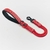 GUIA CURTA 60cm VERMELHO PARA CÃES DE MÉDIO GRANDE PORTE