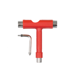 Chave T Tool Manutenção Skate Vermelho