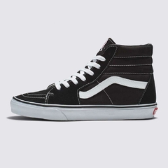 Tênis Vans SK8-Hi Black Black White na internet