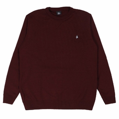 Moletom Tricot Volcom Classic Stone Vinho - Distrito Skateshop