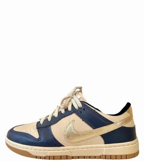 DUNK LOW SB AZUL E DOURADO MULHER