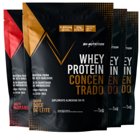 WHEY PROTEIN 1KG CONCENTRADO 80% PROTEINA PURA