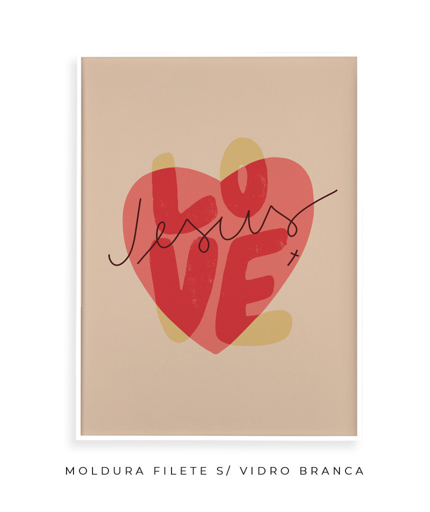 Quadro Love Jesus
