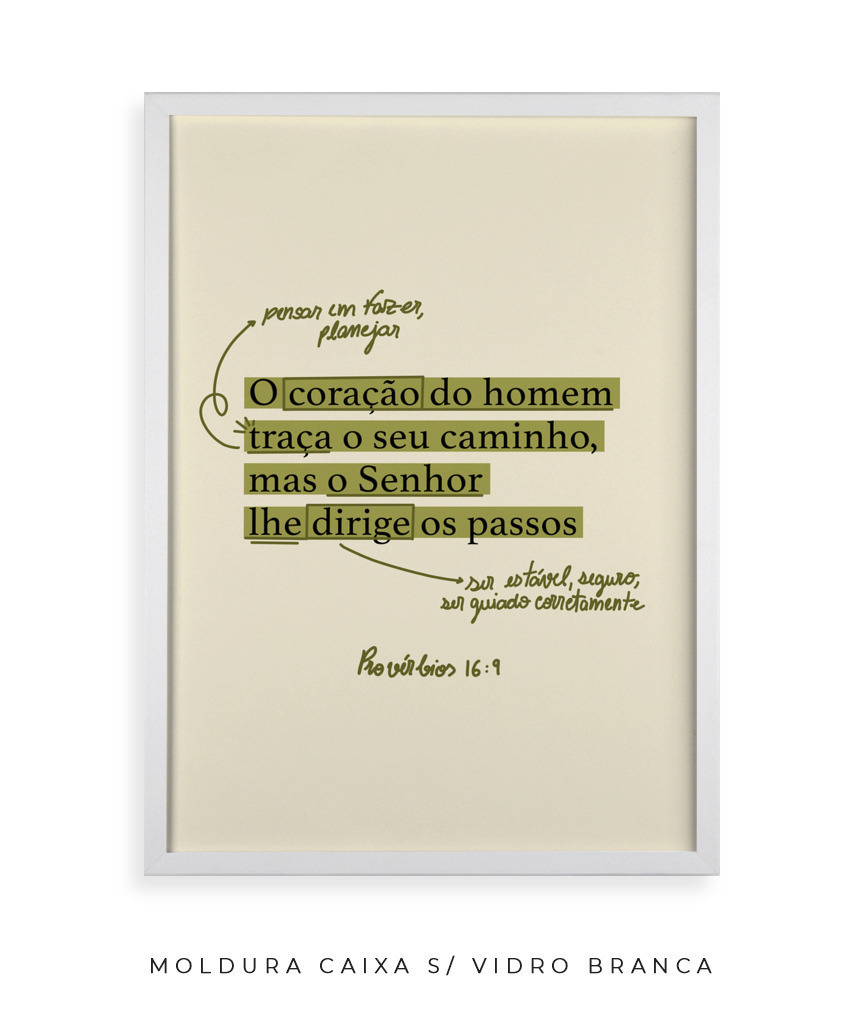 Quadro Provérbios 16:9