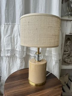 Lampara Tiffany beige chica con base (DE296) en internet