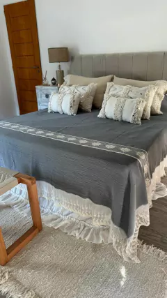 Cubrecama Tulia gris (TEX260) - comprar online