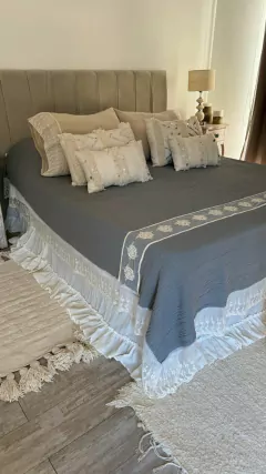 Imagen de Cubrecama Tulia gris (TEX260)