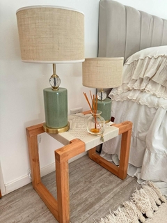 Lampara Tiffany verde chica con base (DE272) - comprar online