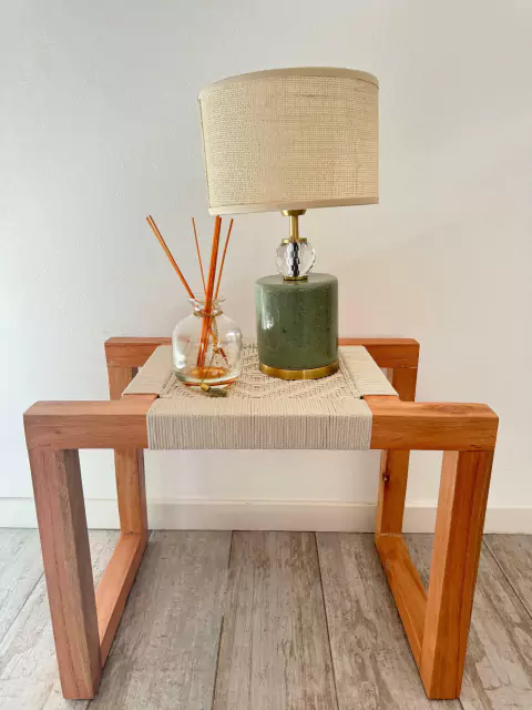 Lampara Tiffany verde chica con base