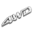 Emblema insignia de Metal 4WD color cromada Toyota - comprar online