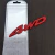 Emblema insignia de Metal 4WD color rojo Toyota - comprar online